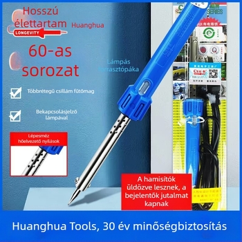 Huanghua 660 elektromos forrasztóvas, hosszú élettartamú ólommentes, ipari szintű forrasztó eszköz külső fűtőcsúccsal