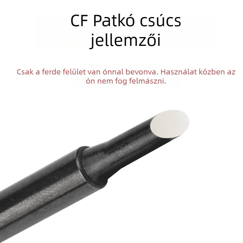 936 Forrasztóhegy, patkó alakú, CF sorozat, 42 mm hosszú, 60 W, 200–480°C, ólommentes réz elektroplakttal