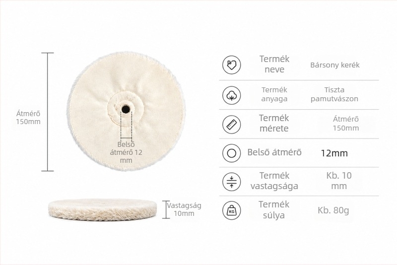 Ékszerekhez való textil polírozó készlet, hardver, fa és bútorok – 4 darab