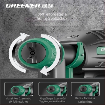 Green Forest elektromos festékszóró — mindent egyben rendszer valós kő- és latexfestéshez, kompakt autóhoz