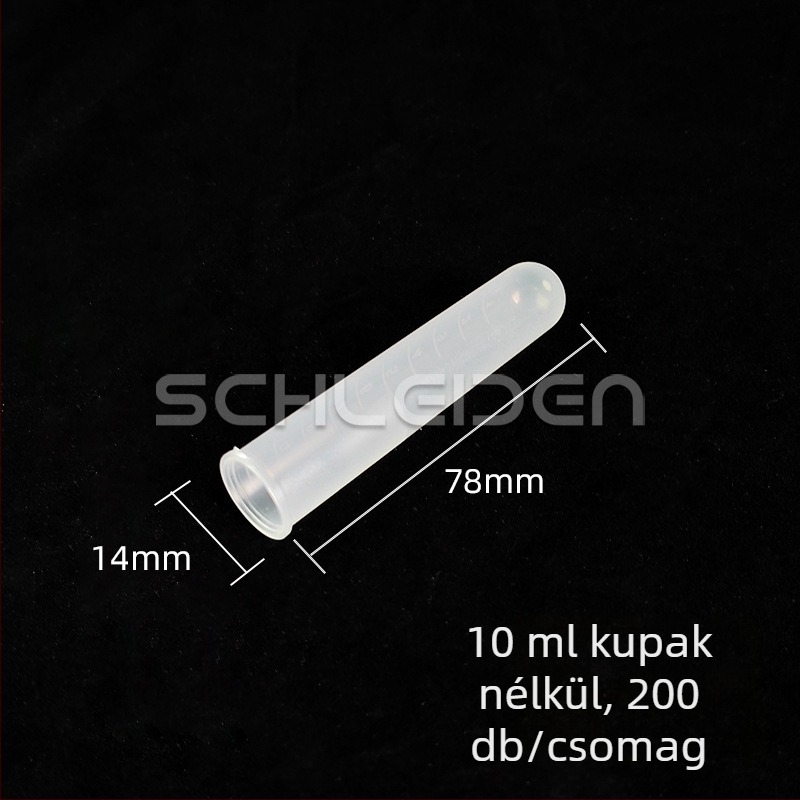 Fedél nélküli centrifugacső, 1,5–10 ml, konikus vagy gömbölyű alappal.