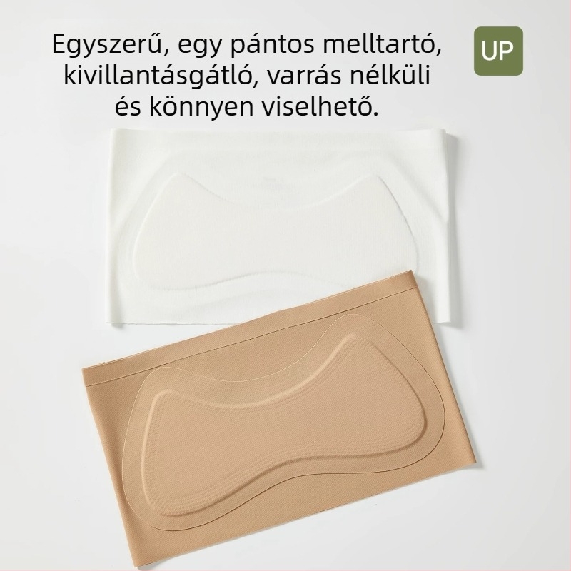 9–13 éves lányoknak készült váll nélküli, láthatatlan anti-slip melltartó, nyári vékony modell