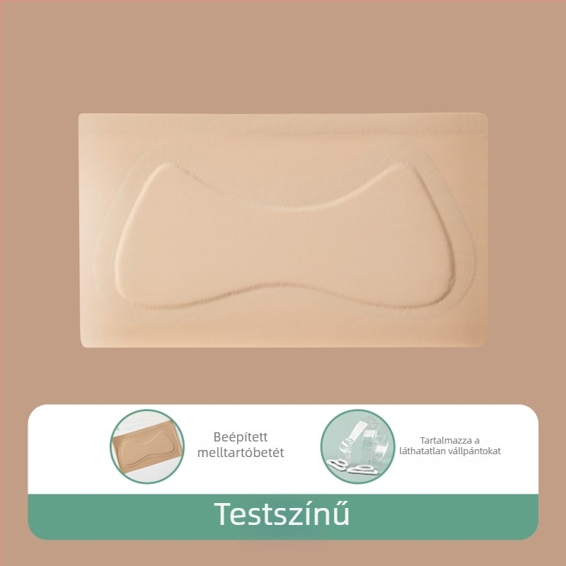 9–13 éves lányoknak készült váll nélküli, láthatatlan anti-slip melltartó, nyári vékony modell