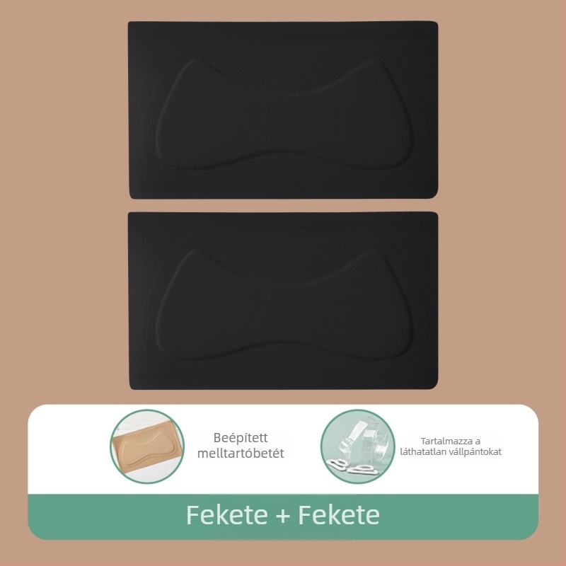 9–13 éves lányoknak készült váll nélküli, láthatatlan anti-slip melltartó, nyári vékony modell