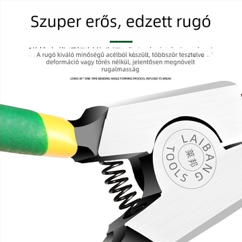 7 hüvelykes circlip fogó, rögzítőgyűrű fogó, többfunkciós fogó egyenes és görbült állásokkal