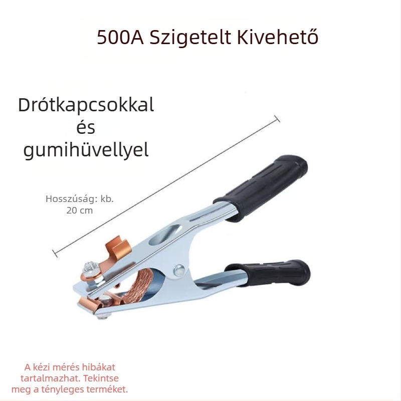 Földelő csipesz hegesztőgépekhez, tartós és kiváló minőségű, hegesztőgépekhez tervezve, vastagabb fogófej