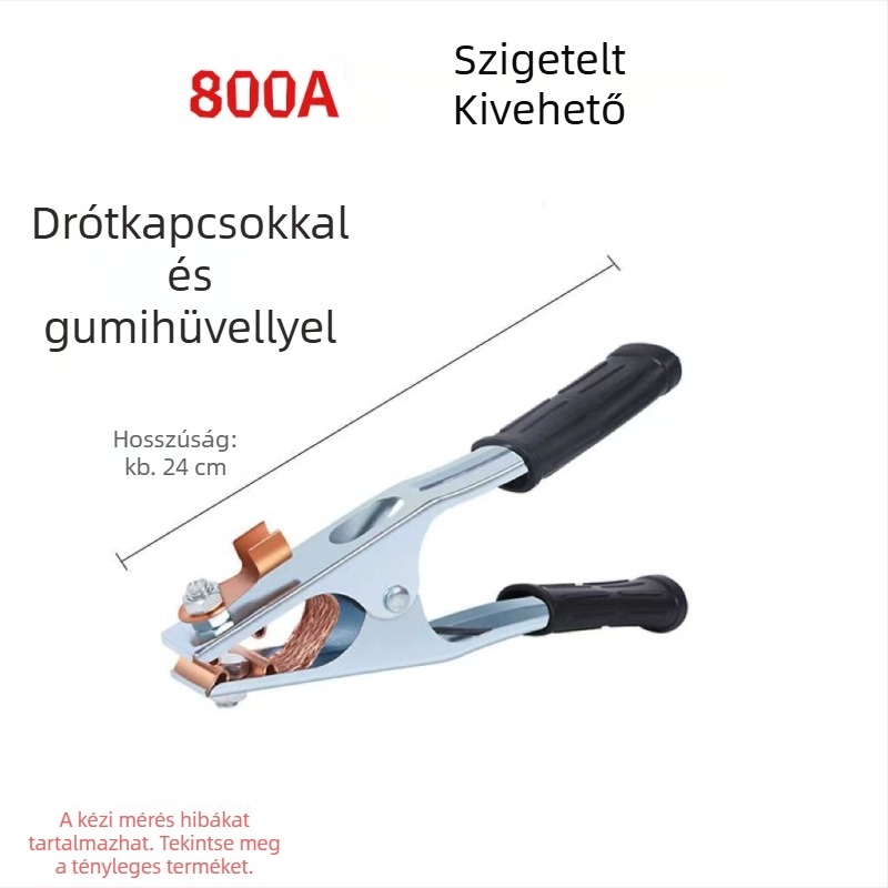 Földelő csipesz hegesztőgépekhez, tartós és kiváló minőségű, hegesztőgépekhez tervezve, vastagabb fogófej