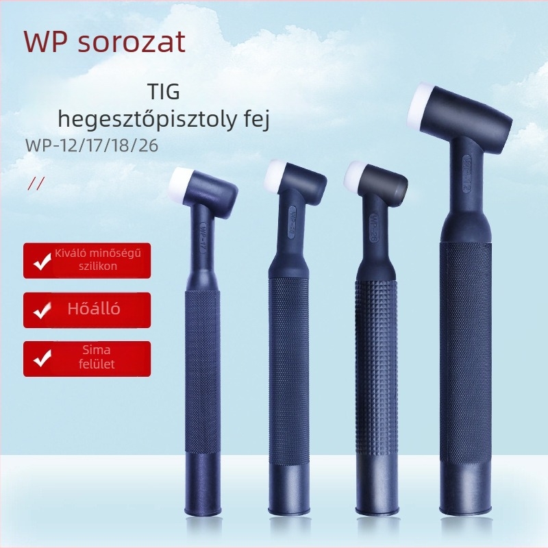 Argon ívhegesztő gép tartozékok: vízhűtéses WP17/WP18 ívhegesztő pisztoly és WP26 léghűtéses torchszerelvény