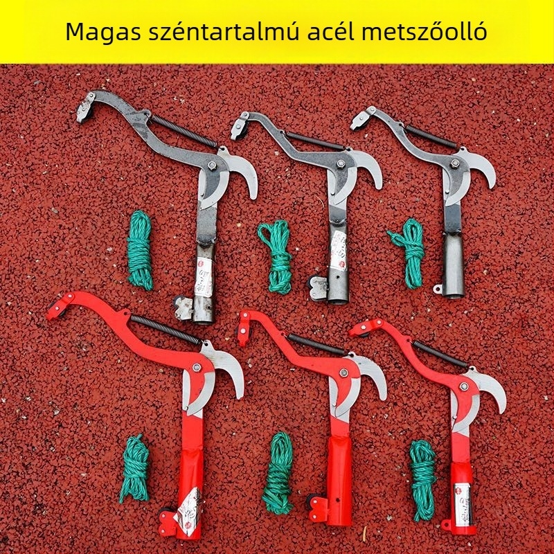 Teleszkópos magas ágak metszője gyümölcsszedővel – kerti metsző eszköz