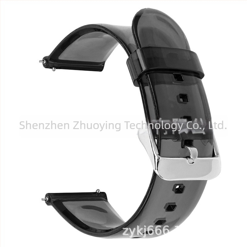Átlátszó 20/22 mm-es óra szíj Samsung Galaxy Watch4 és Huawei okosórákhoz