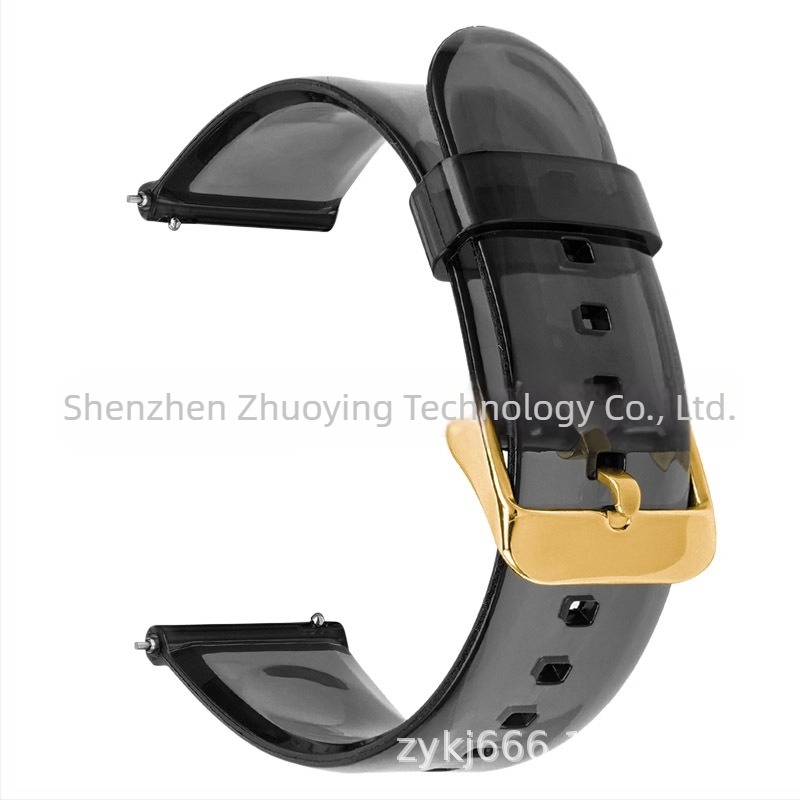 Átlátszó 20/22 mm-es óra szíj Samsung Galaxy Watch4 és Huawei okosórákhoz