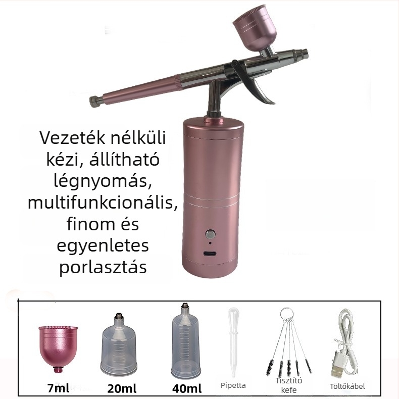 Többcélú ravasztípusú elektromos akrilfesték-permetező pisztoly festéshez és manikűrhöz