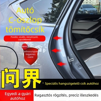 Szilikon C-pillér tömítés autókhoz M9, M7, M5, R7, S9, S7 modellekhez — ajtónyílások tömítése és zajcsökkentés