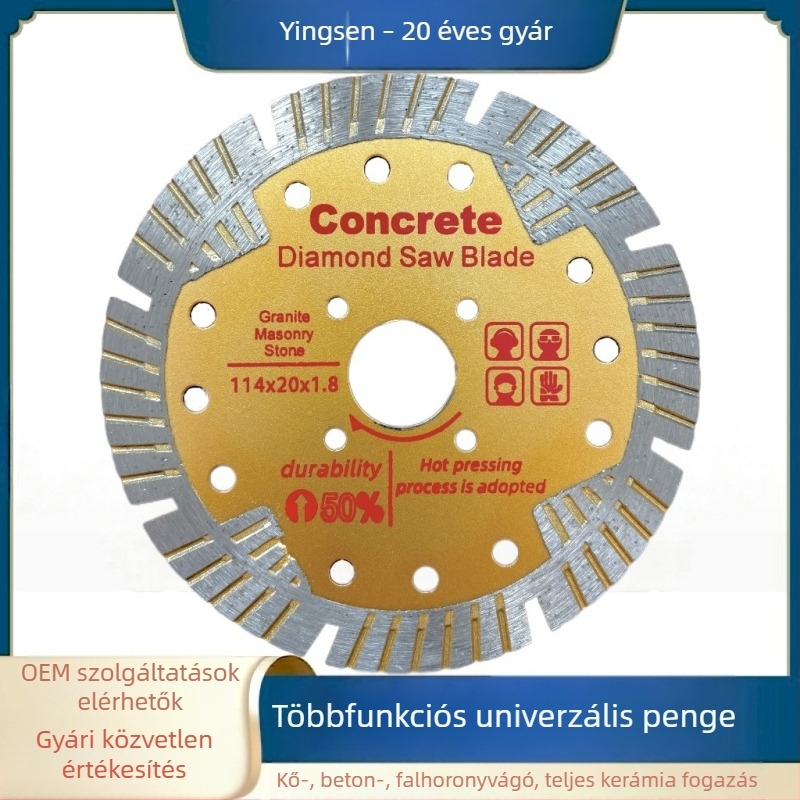 Csempevágó korong 105/114, teljes kerámia, kőbarázdázó korong, betonvágó korong
