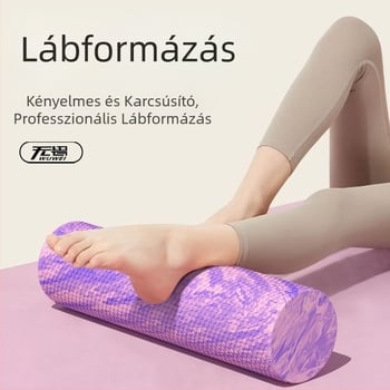 EVA habhenger kezdőknek, tömör magú masszázshenger izomlazításhoz és jóga gyakorlatokhoz