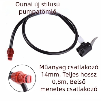 Kerékpárpumpa adapter készlet tömlővel és csatlakozókkal
