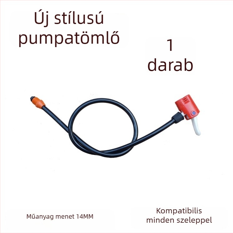 Kerékpárpumpa adapter készlet tömlővel és csatlakozókkal