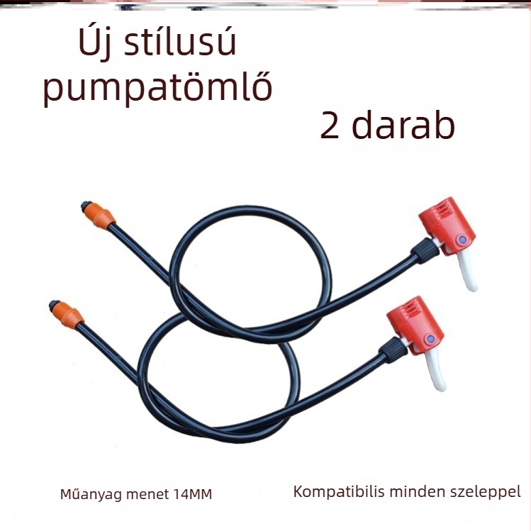 Kerékpárpumpa adapter készlet tömlővel és csatlakozókkal