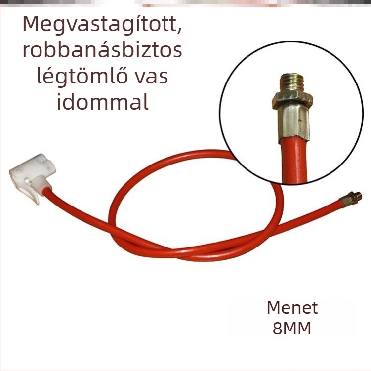 Kerékpárpumpa adapter készlet tömlővel és csatlakozókkal