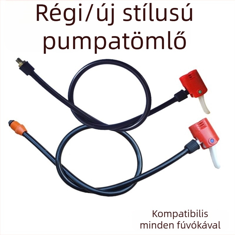 Kerékpárpumpa adapter készlet tömlővel és csatlakozókkal