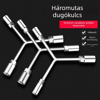Y-típusú hosszú univerzális hüvelykes csavarkulcs – többfunkciós háromszög alakú kézi eszköz motoros kerékpárokhoz