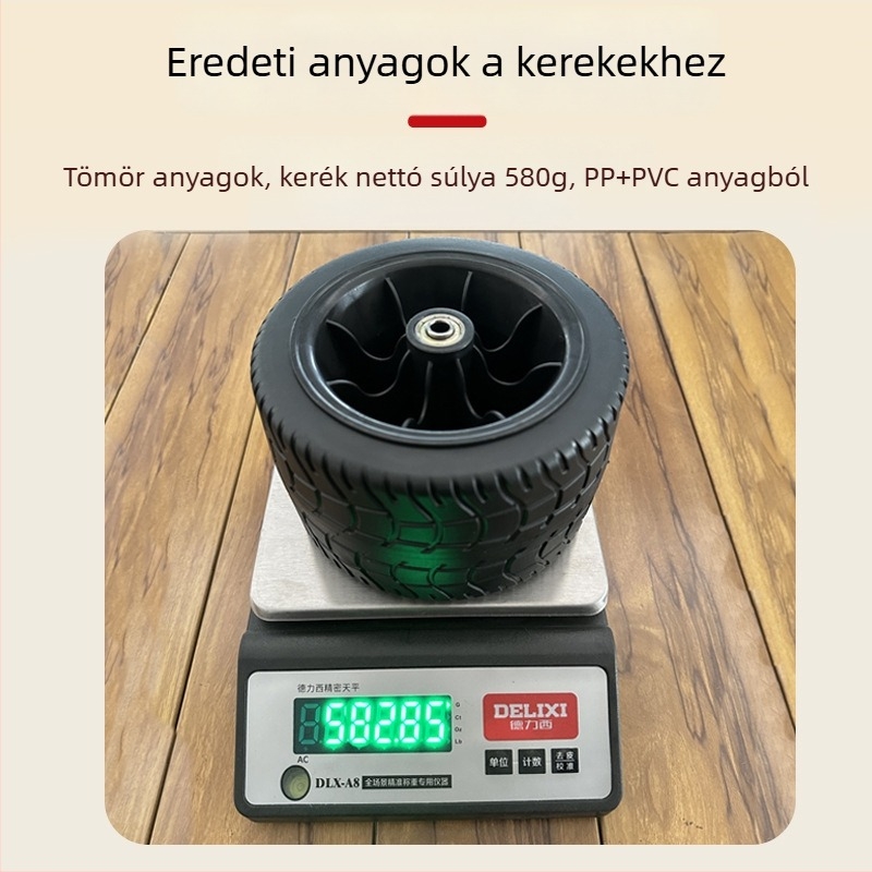 Összecsukható kempingkocsi kerekek, csapágyas gumikerék, szélesebb és vastagabb kivitel