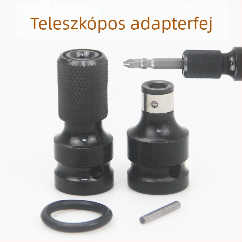 East and Elektromos csavarhúzó teleszkópos elasztikus hüvely átalakítófej, hex átalakítófej, 1/2" hajtás, 1/4" hex eszköz