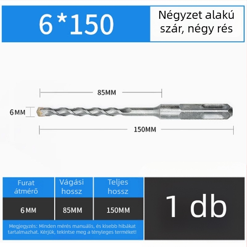 Kalapácsos fúró adapter és elektromos csavarhúzó adapter, 1/2 hüvelykes négyszögletes foglalattal