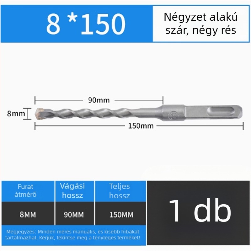 Kalapácsos fúró adapter és elektromos csavarhúzó adapter, 1/2 hüvelykes négyszögletes foglalattal