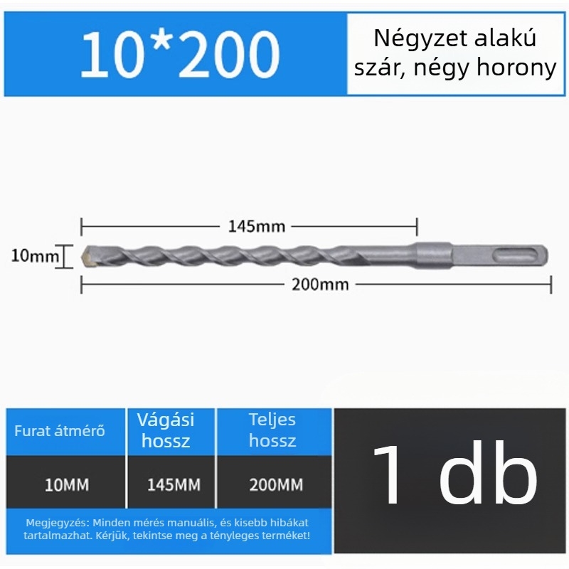Kalapácsos fúró adapter és elektromos csavarhúzó adapter, 1/2 hüvelykes négyszögletes foglalattal