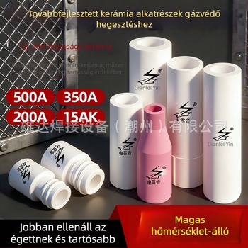 Új kerámia gázvédett hegesztő védőcső és fúvóka készlet 200A/350A/500A MIG pisztolyhoz – 15AK kiegészítők
