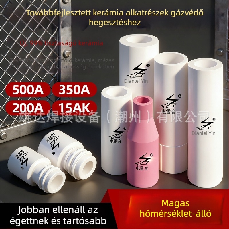 Új kerámia gázvédett hegesztő védőcső és fúvóka készlet 200A/350A/500A MIG pisztolyhoz – 15AK kiegészítők
