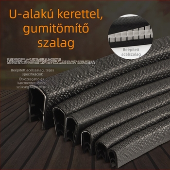U alakú nitrilgumi tömítőszalag élvédő fémlemez keretekhez