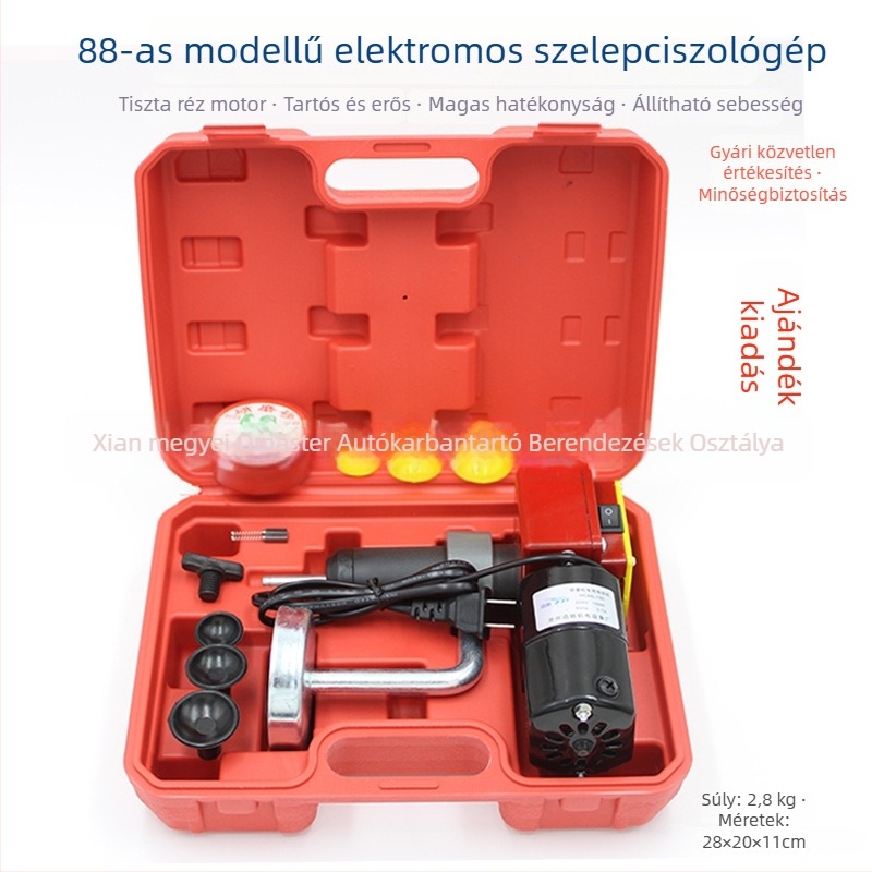 Elektromos szelepcsiszoló gép autóipari szelepekhez