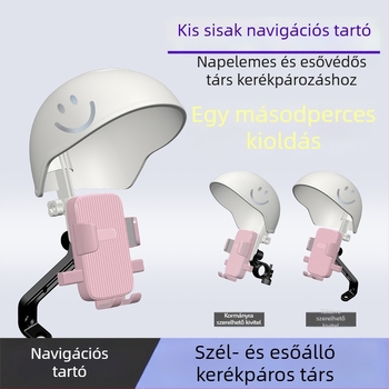 Elektromos motorkerékpárhoz telefontartó navigációs kerettel, vízálló esernyőárnyékoló, kerékpárhoz universális tartó