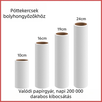 10 cm ragasztós tekercs – cserélhető maggal – ferde leválasztó görgő por és szőr eltávolításához