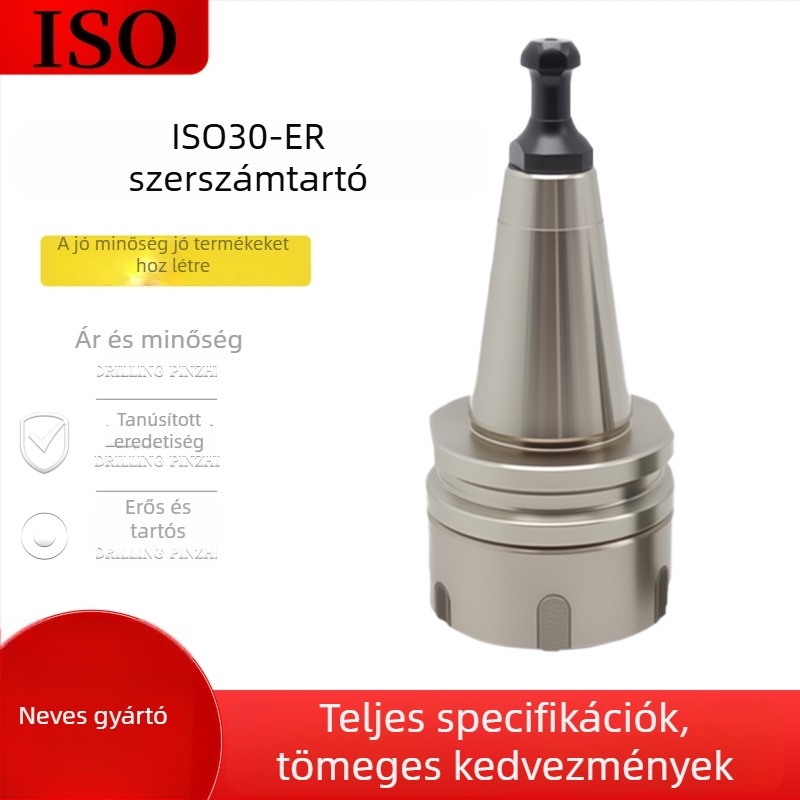 CNC ISO30 szerszám tartó – nagy pontosságú szerszámcsere központi megmunkáló géphez, ER32 dinamikus kiegyensúlyozással