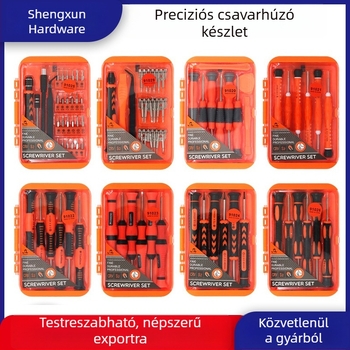 Többcélú kézi csavarhúzó készlet, 1 az 1-ben mobiltelefon-reparációhoz és elektronikai szétszereléshez, mágneses szerszámkészlet
