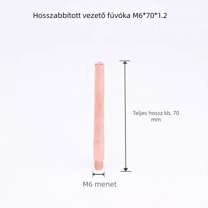 MIG hegesztőpisztolyhoz csökkentő fúvóka, 350A, 70 mm kúpos, hosszított vezető érintkező fúvóka