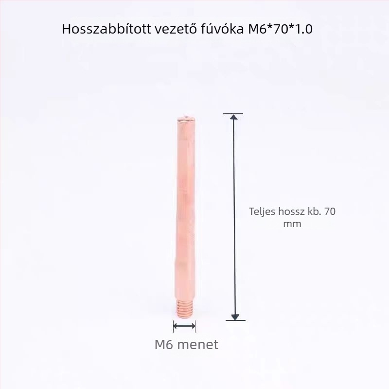 MIG hegesztőpisztolyhoz csökkentő fúvóka, 350A, 70 mm kúpos, hosszított vezető érintkező fúvóka