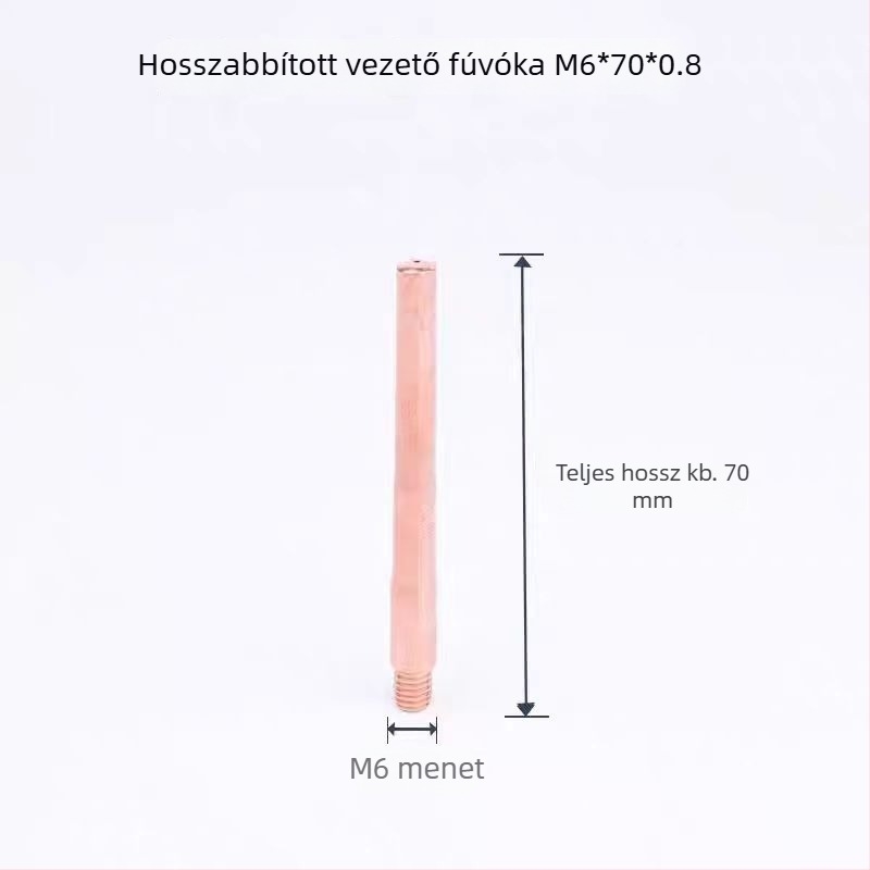 MIG hegesztőpisztolyhoz csökkentő fúvóka, 350A, 70 mm kúpos, hosszított vezető érintkező fúvóka