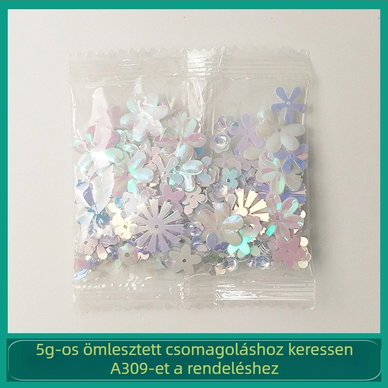 Keverék stílusú napmotívum virág, 10 mm-es strasszokkal és kristályos díszítésekkel gyanta készítéséhez