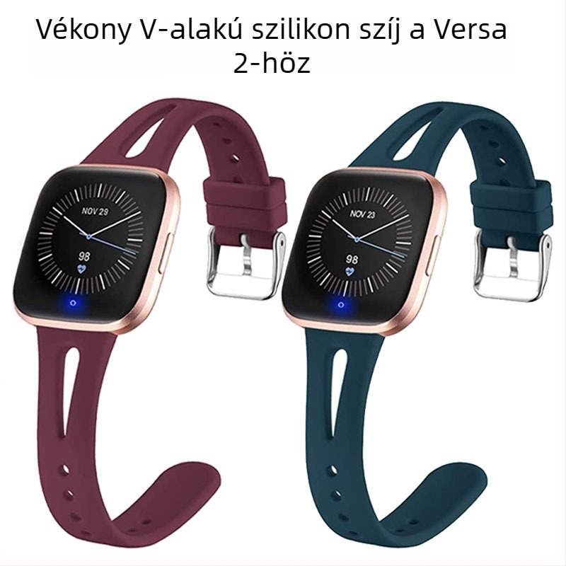 Fitbit Versa 2 nyitott vége szilikon szíj Versa Lite