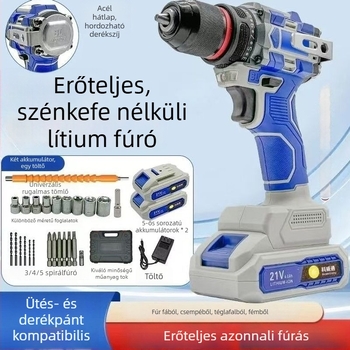 Kewaithong elektromos csavarkulcs, lítium akkumulátoros fúró, ütőcsavarhúzó, lítium akkumulátoros szögcsiszoló
