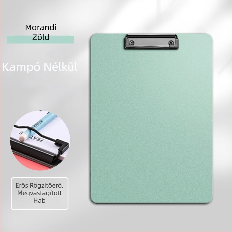 A4 erős klipszes mappa írófelülettel, többfunkciós klipboard, kemény műanyag