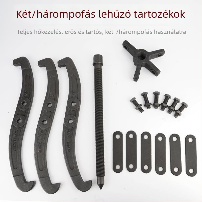 Háromkaros hidraulikus húzókészülék kis csapágyak szétszereléséhez – háromszög alakú, többfunkciós eszköz