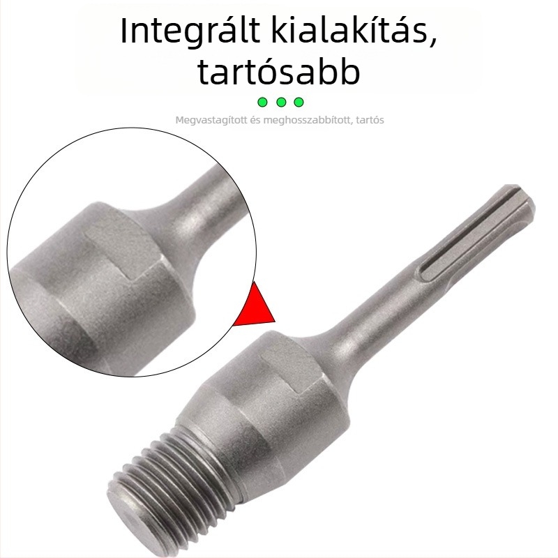 Kalapács fúró adapter kar – fal falnyílásokhoz, hosszabb átalakító fej
