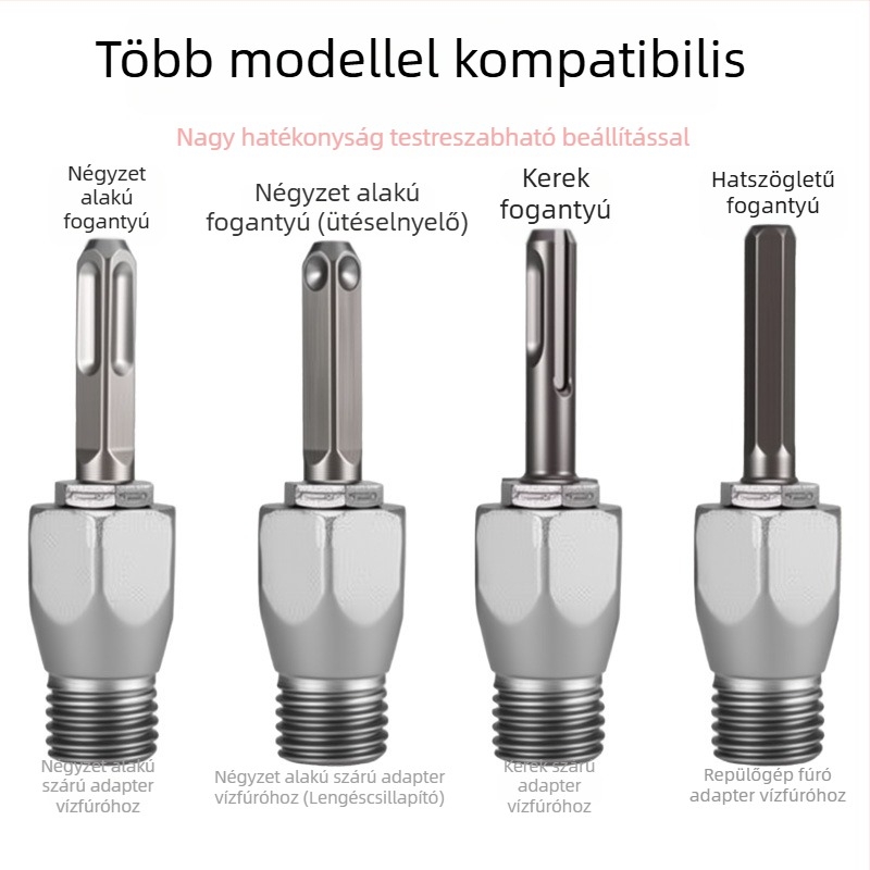 Kalapács fúró adapter kar – fal falnyílásokhoz, hosszabb átalakító fej