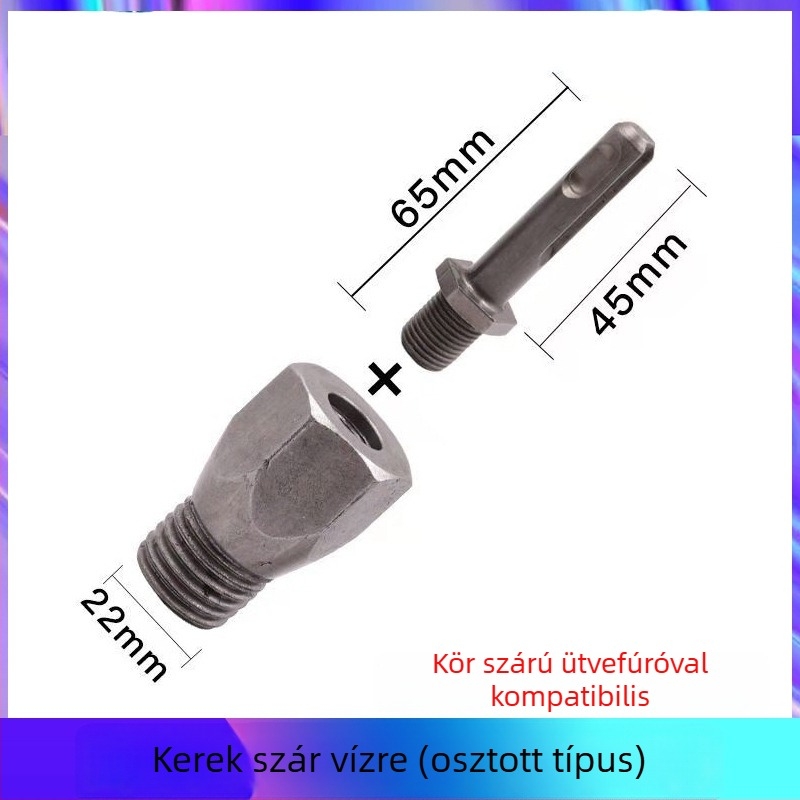 Kalapács fúró adapter kar – fal falnyílásokhoz, hosszabb átalakító fej