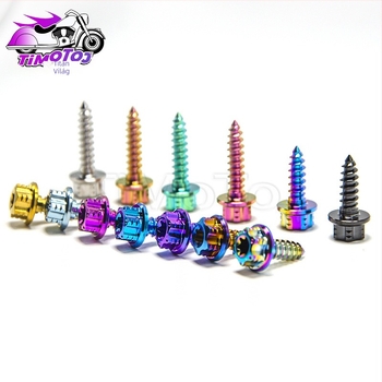 TMJ titánötvözet önmetsző csavarok fémlaphoz, M5x15/20/25 mm, TC4, motorkerék-módosítás